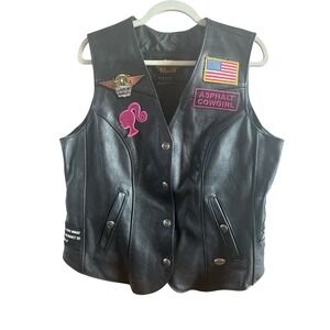 Harley Davidson‎ Woman's Leather Vest Patches Tucson Harley Owners Group